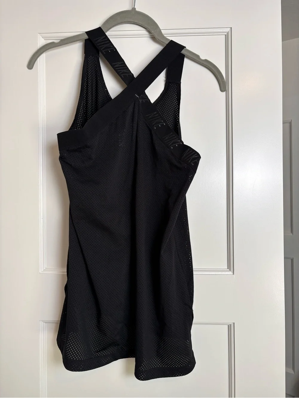 Nike Black Mesh Racerback Tank Top (Small)